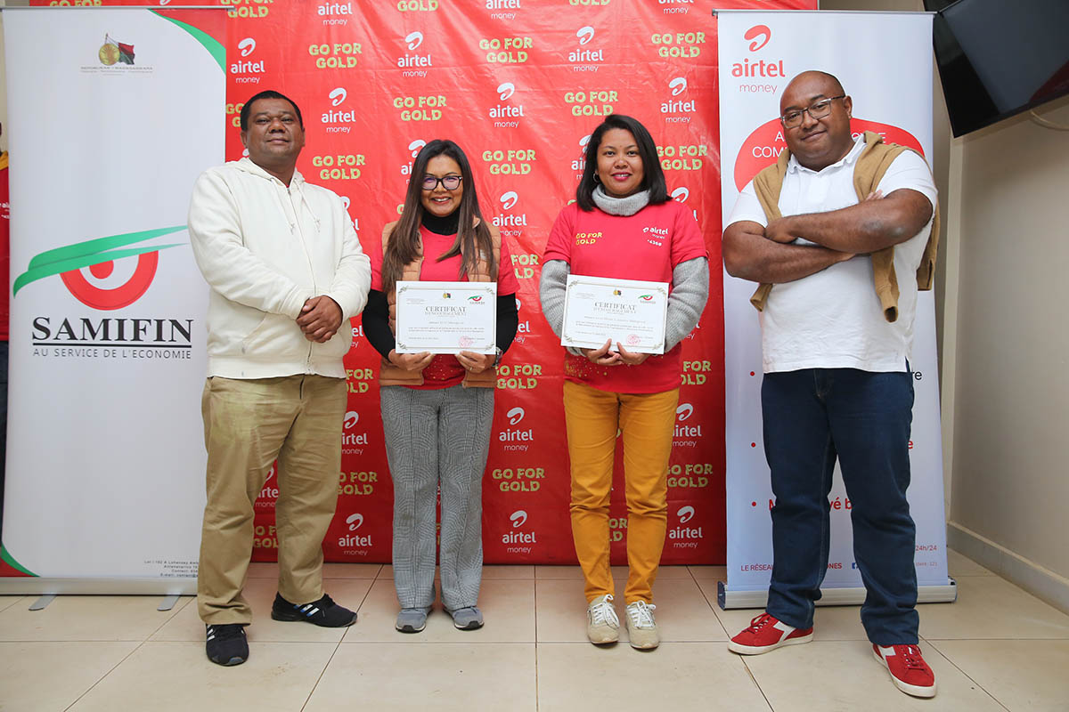 Airtel Madagascar, Premier Opérateur Télécom et Mobile Money à recevoir un certificat d’encouragement du Samifin