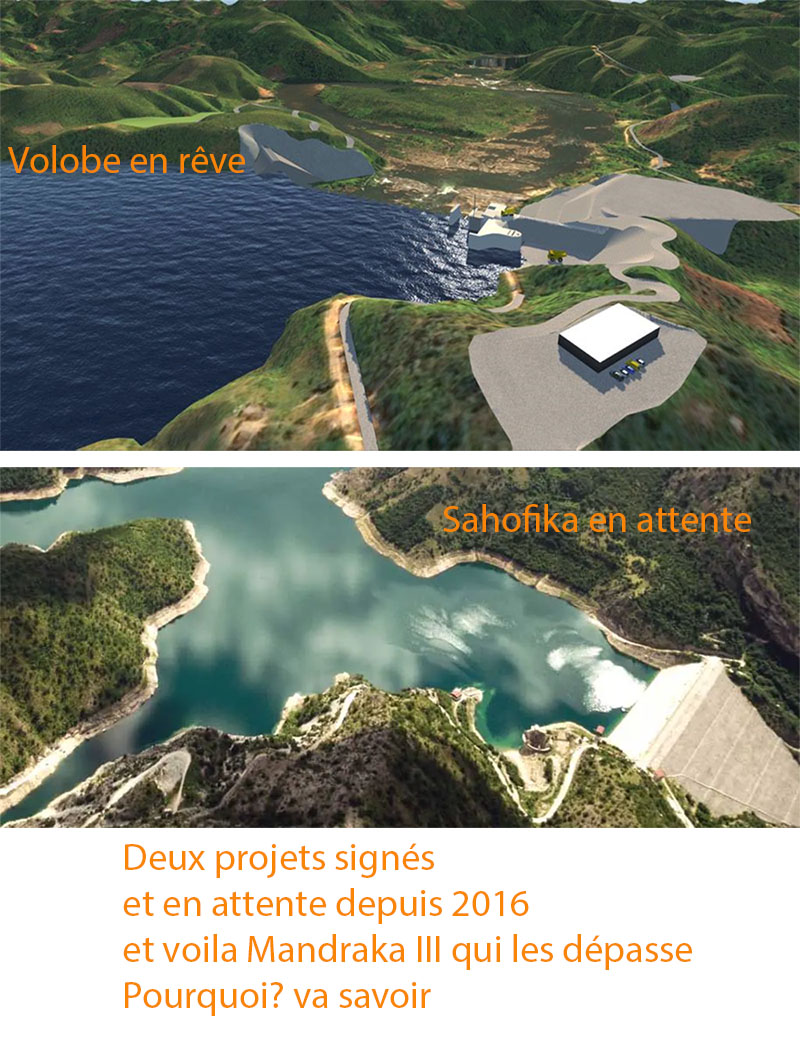 Il est urgent de signer les deux projets de barrage électrique de Sahofika et de Volobe