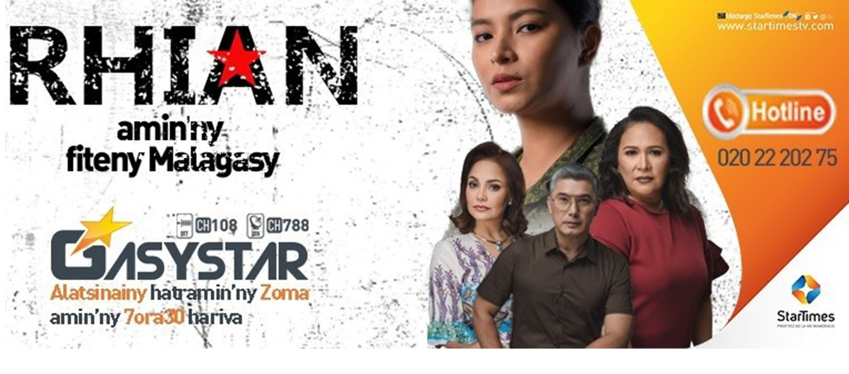 « RHIAN » la première novelas philippine en langue Malagasy diffusée sur Startimes